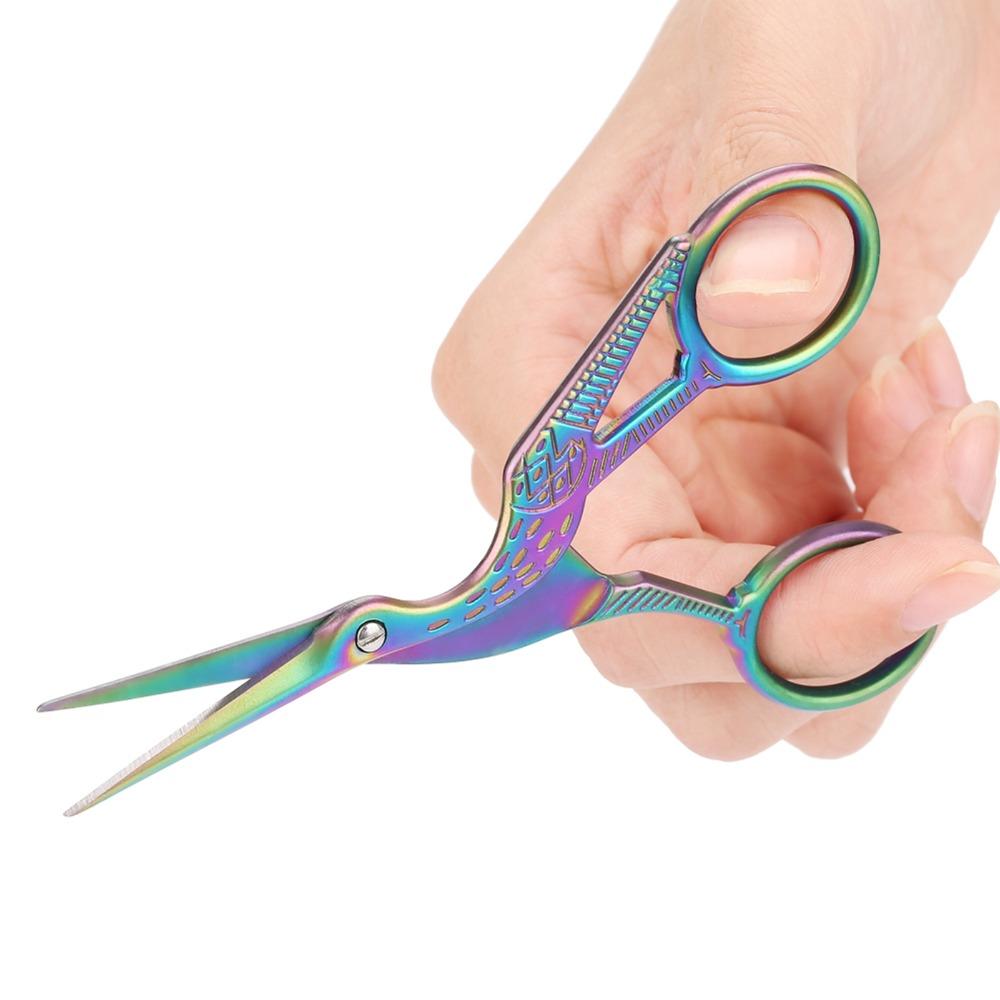 Sharp Tip Crane Shape Scissors Stainless Steel Sewing Scissors Dressmaker Shears For Embroidery