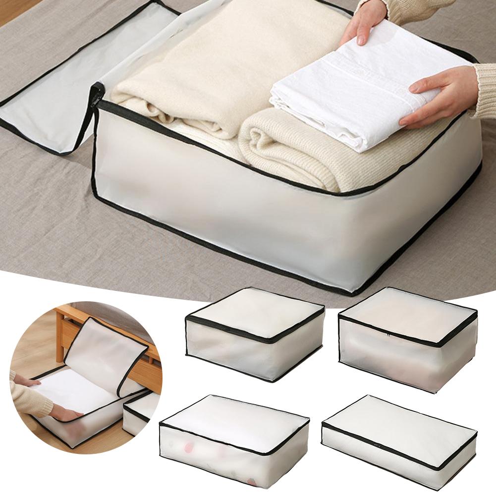 Underbed Storage Bag Foldable Quilt Bag Wardrobe Clothes Storage Waterproof Dustproof Organizer Large Capacity Storage Bag 1pcs