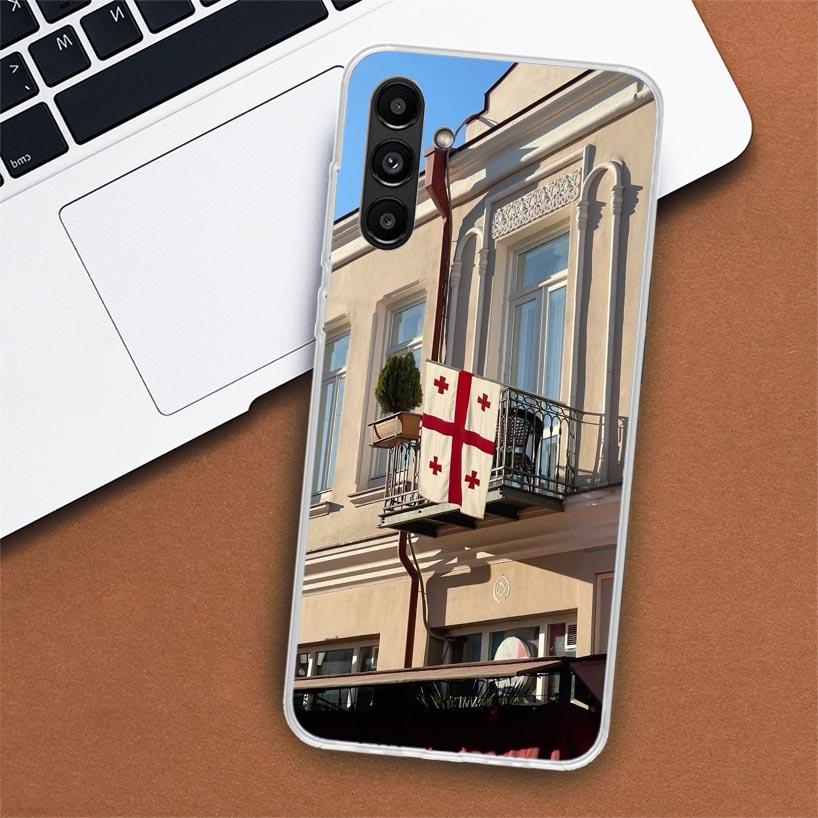 Чехол для телефона с флагом Грузии для Samsung Galaxy A51 A71 A50 A70 A40 A30 A20E A10 A41 A31 A21S A11 A01 A6 A8 + A7 A9 Plus