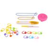 Knitting Cable Stitch Needle Kit Crochet Hook Marker Tape Measure Weaving Tool Set
