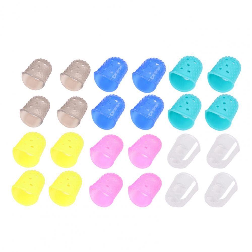 4 шт./комплект однотонные силиконовые защитные напальчники резиновые наперстки для гитары протекторы для укулеле