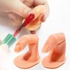 10Pcs FALSE Simulated ABS Training Finger Back Nail Glue Art Display Tools