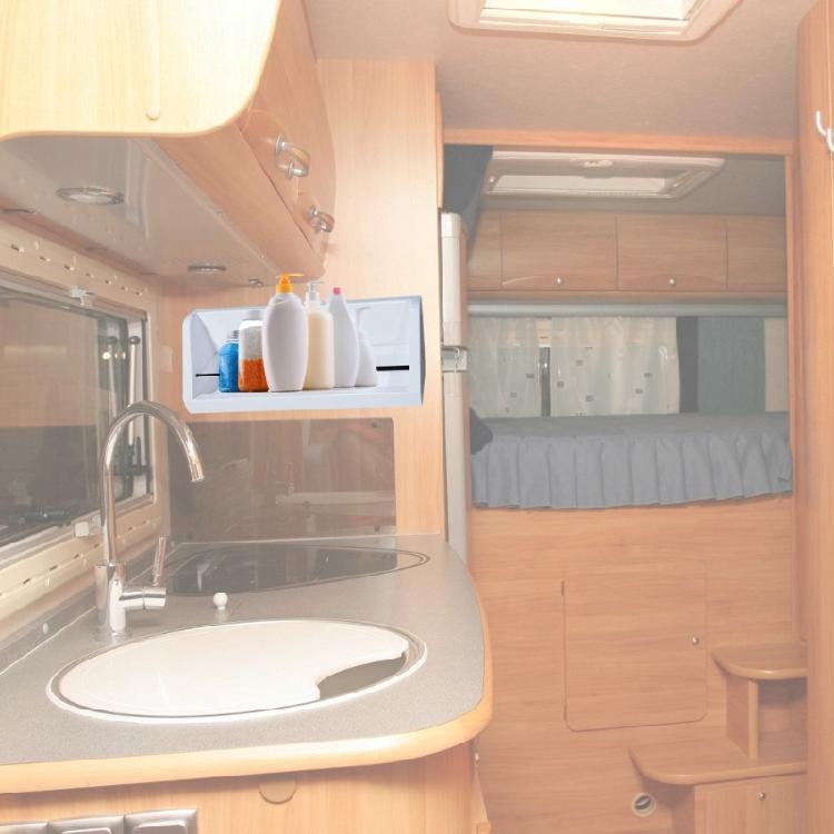 Campers Travel Trailer  Kitchen Organizer Stotage Rack Shelf Adhesive Mount Bracket Support for Home Decoration Bathroom