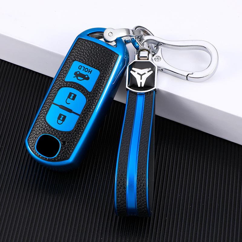 Кожаный чехол для ключа Mazda Angkesaila для CX4, Atenza, CX5, Mazda 3