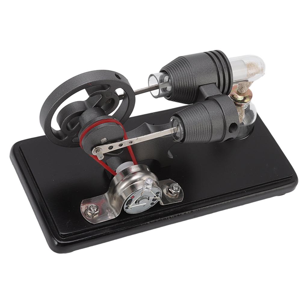 Stirling Engine Model Kit Black Stirling Engine Generator Model Physical Science Experiment Model