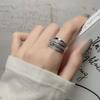 Корейские новые модные ювелирные изделия изысканное серебряное кольцо с цирконием элегантное женское регулируемое открытие свадебный подарок роскошный аксессуар