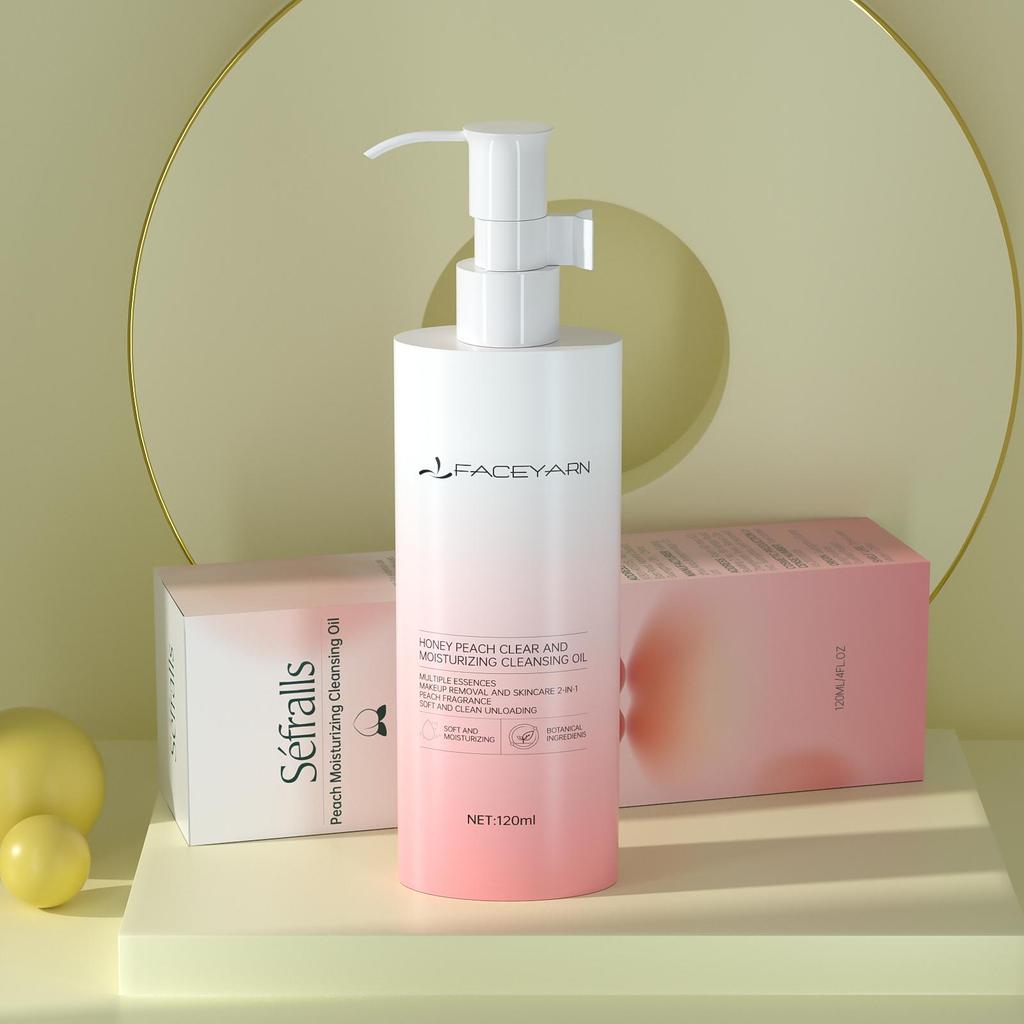 Увлажняющее очищающее масло Séfralls Peach Moisturizing Cleansing Oil 120 мл Легко растворяет остатки макияжа, глубоко очищает,