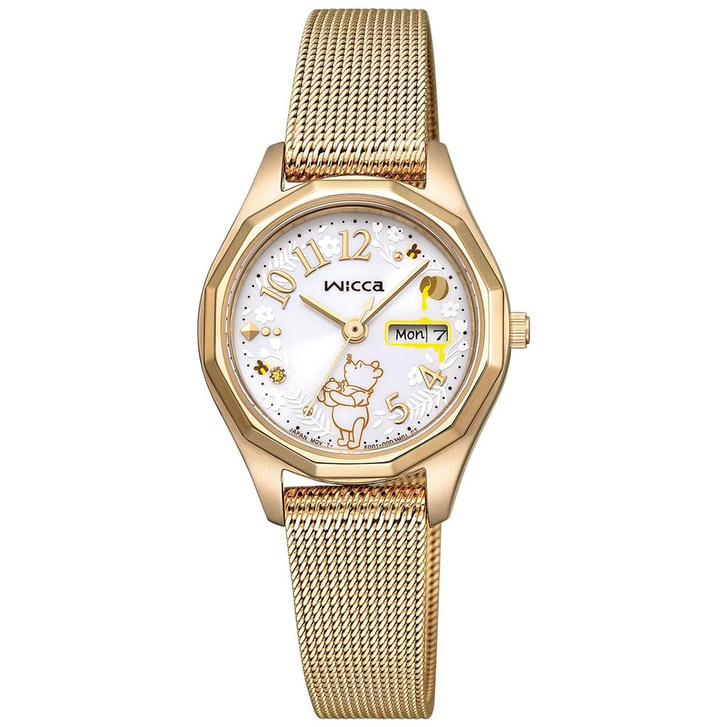 Citizen Wicca Disney Collection the Special Model Solar Tech Watch Gold "Winnie Pooh" KH3-525-11 Women's
