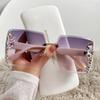 Luxury Rhinestone Sunglasses for Women – Oversized Frame, UV400 Protection, Glamorous Side Crystal Details – Trendy Designer Shades