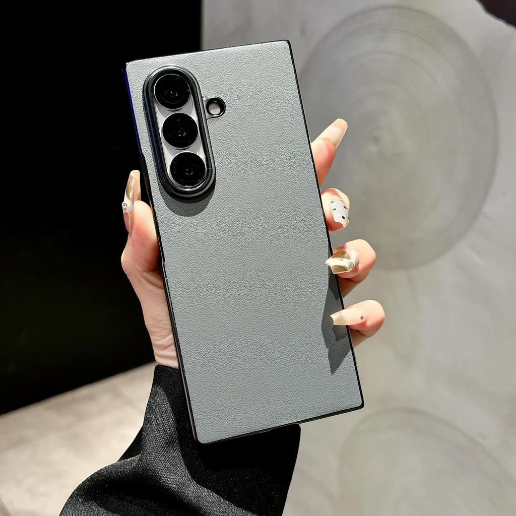 Электроокрашенный кожаный флип-кейс для Samsung Galaxy Z Fold 7