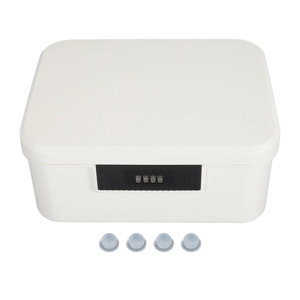 Вместительный запираемый багажник для хранения 9 л Запираемый багажник для хранения для файлов Органайзер для документов Двухслойный ящик для хранения с паролем Запирающийся ящик