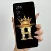 Чехол для OPPO Reno 12 Pro 5G С буквенным принтом Корона Жидкий силикон Чехол для телефона Для OPPO Reno12 Reno 12 12Pro Coque CPH2625 CPH2629 Funda