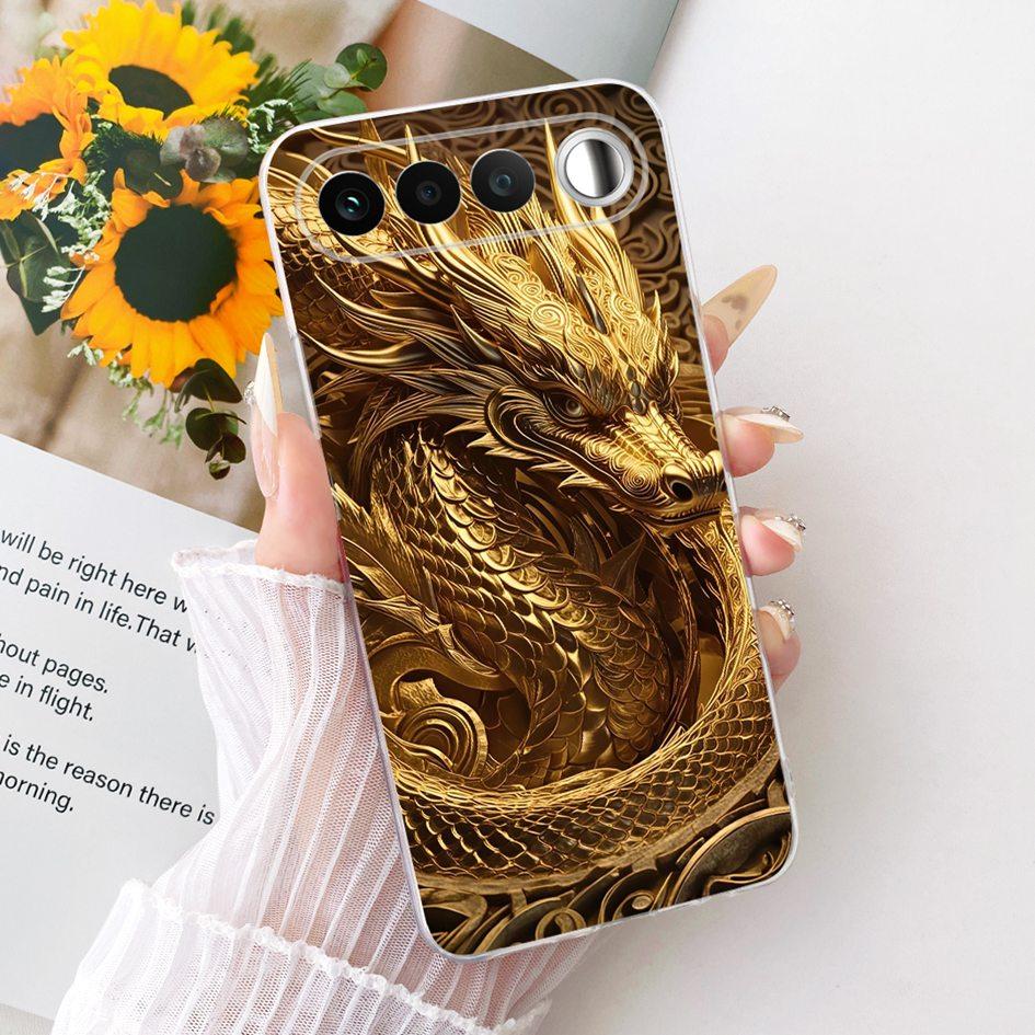 Чехол для Realme 16 5G 2026 Милый Мультяшный Рисунок Мягкий Прозрачный Силикон Ударопрочный Тонкий Чехол-Оболочка для Телефона Realme16 RMX5171