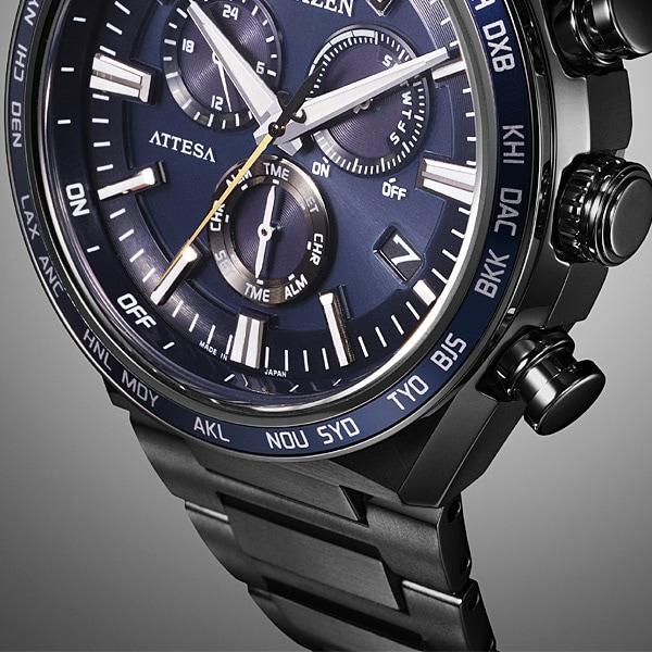 Citizen CB5967-66L ( Часы ATTESA ACT Line Black Titanium Series с питанием от солнечной батареи Eco-Drive с радиоуправлением Direct Flight)