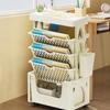 Removable Book Shelf Multi-Layer Floor Stand Bookshelf Home Classroom Student Book Storage Rack Desktop Magazine Snacks Organize