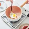 Горшок для рамена с деревянной ручкой Японский сотейник Универсальный суповой котелок из алюминиевого сплава с крышкой Порт для слива Антипригарная сковорода Детское питание