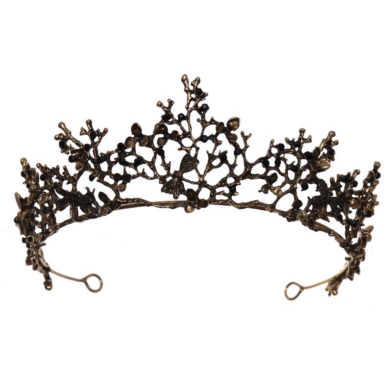 Винтажная хрустальная корона в стиле барокко, тиара со стразами, принцесса, бабочка, короны для выпускного вечера и диадемы, свадебные аксессуары для волос, ювелирные изделия