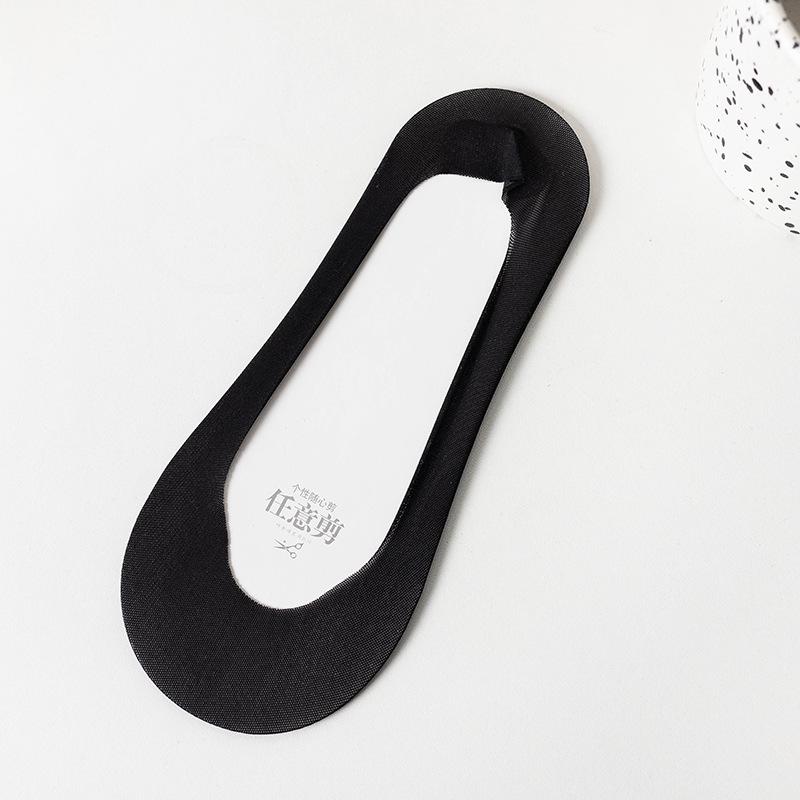 Женские ультратонкие низкие невидимые хлопковые носки с силиконовой противоскользящей вставкой для туфель на высоком каблуке