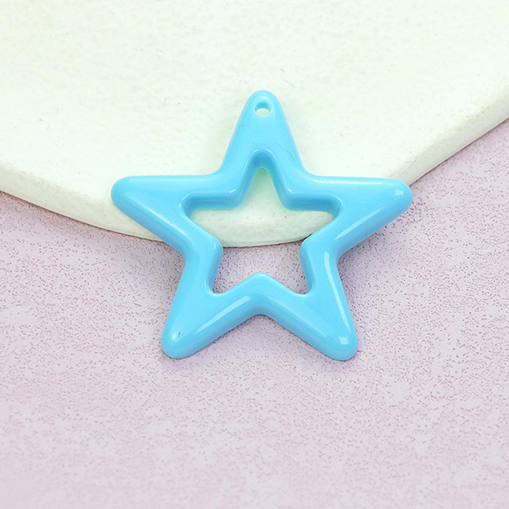 10 шт. Элегантная подвеска-звезда с полым узором, маленькая пятиконечная звезда, шарм, DIY аксессуар для ожерелья, материалы для изготовления ювелирных изделий