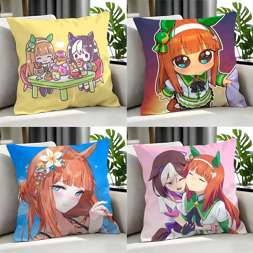 Character SSilence Suzuka Cushion Cover Cushion Cover Set Pcs x x x Pillowcase Decorative Sofa Home Decor