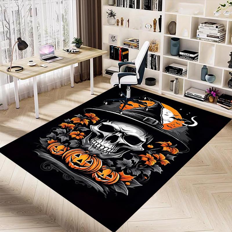 1pc Halloween pumpkin Carpet, Office Rug Outdoor Mat Home Decor Area Carpet Festival