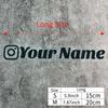 1 шт. Индивидуальная наклейка на автомобиль Instagram Милые шрифты Водонепроницаемая DIY Окно автомобиля Мотоцикл Велосипед Скутер Шлем Прочные виниловые наклейки