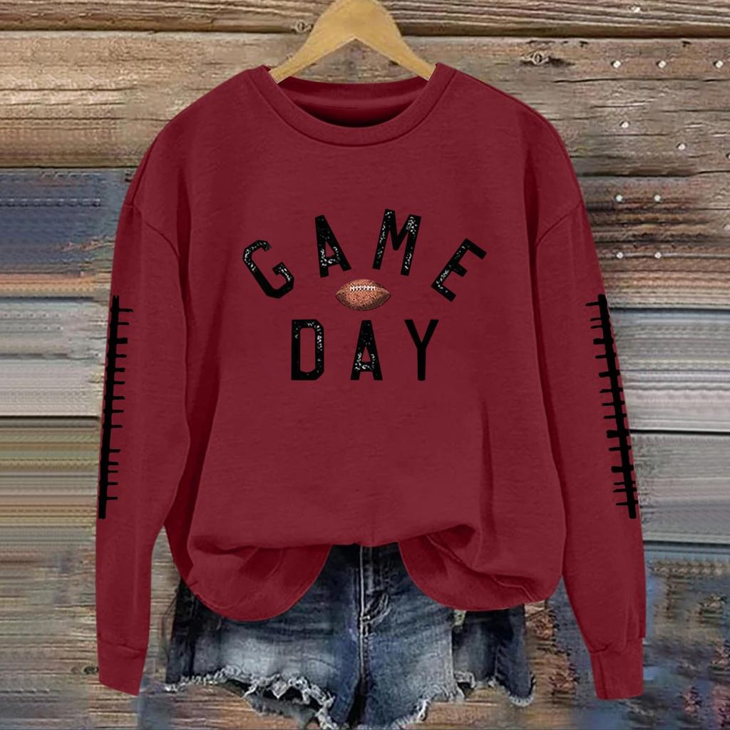 Женский модный и повседневный пуловер с длинными рукавами, принтом и круглым вырезом, спортивный топ-свитшот