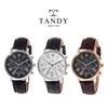 [Tandy] DIA-1901 Diamond Мужские многофункциональные модные дизайнерские кожаные наручные часы Классические большие деловые часы, популярные корейские часы