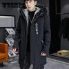 Winter Jackets Thicken Men's Down Cotton Jacket with Fur Collar Warm Parka Men Casual Waterproof Winter Long Coat