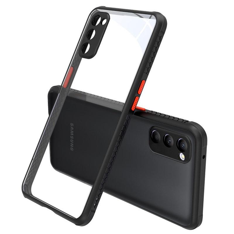 Defender Hybrid case for Samsung Galaxy A03s, Black