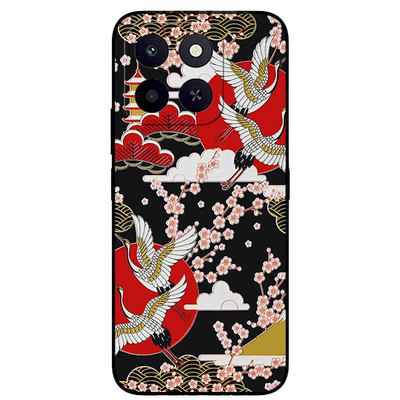 3D Cartoon Emboss Cases For Honor X6a / X6b / X6c Relief Embossed Retro Silicone Back Cover For X6B Black Funda Anime Bumper X6C