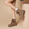 Ботинки женские модные и удобные винтажные рабочие ботинки Desert Rhubarb Boots весна-лето одинарные ботинки с толстой подошвой короткие уличные ботинки