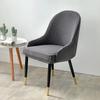 European-Style Universal Leather Dining Chair Cover with Curved Backrest, Thickened Design, and Household Stool Compatibility