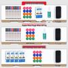 Double-Sided Mobile Easel Whiteboard/Blackboard for Home or Office Use