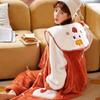 Пижама женская осень/зима фланелевая флисовая плотная ночная рубашка длинная милая коралловая флисовая домашняя одежда комплект можно носить на улице удобно