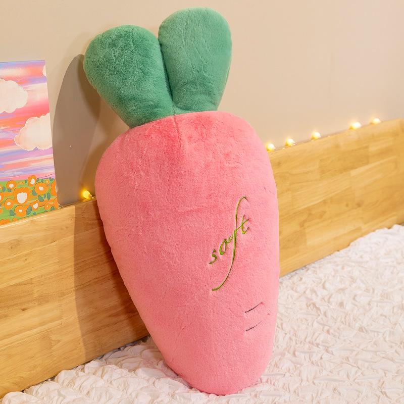 New creative carrot throw pillow plush toy office nap pillow for friends to hug sleeping gift