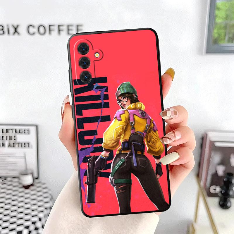V-Valorant Killjoy Soft Phone Case for Samsung A17 A37 A57 A16 A26 A36 A56 A15 A25 A35 A55 A14 A24 A34 A54 A13 A23 A33 A53 A52 A