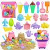 18/20/22/26PCS Mixed Shape Beach Toy Set Sand Model Sand Mold Toys Travel Sand Toys  Travel Use