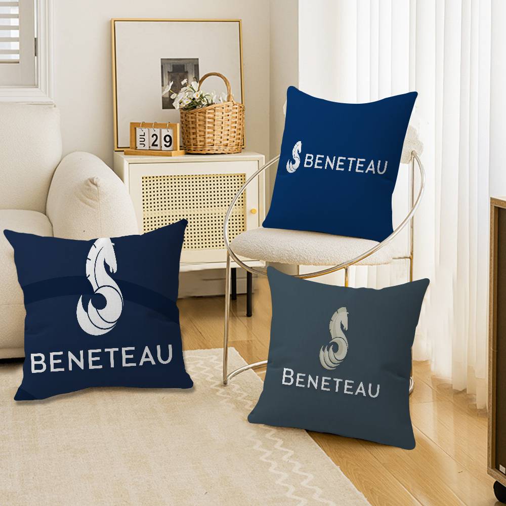 B-BENETEAU logo Pillow Anime Pillow Sofa Bed Head Pillow Cover Cushion Cover 45x45 cm Fashion