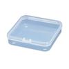 Portable Small Clear Boxes Transparent Makeup Organizer Square Bobby Pin Case Containers with Lids for Cosmetics Crafts Hardware