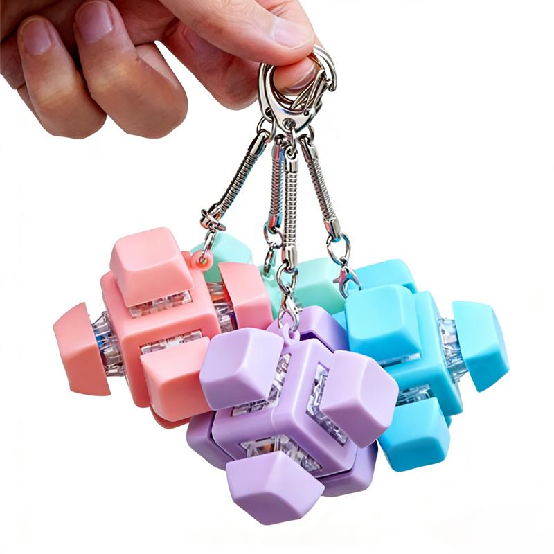 Новая шестиклавишная клавиатура Fidget Toy Кликер Клавиатура Fidget Брелок Кнопка Fidget Подарки для взрослых для снятия стресса Брелок