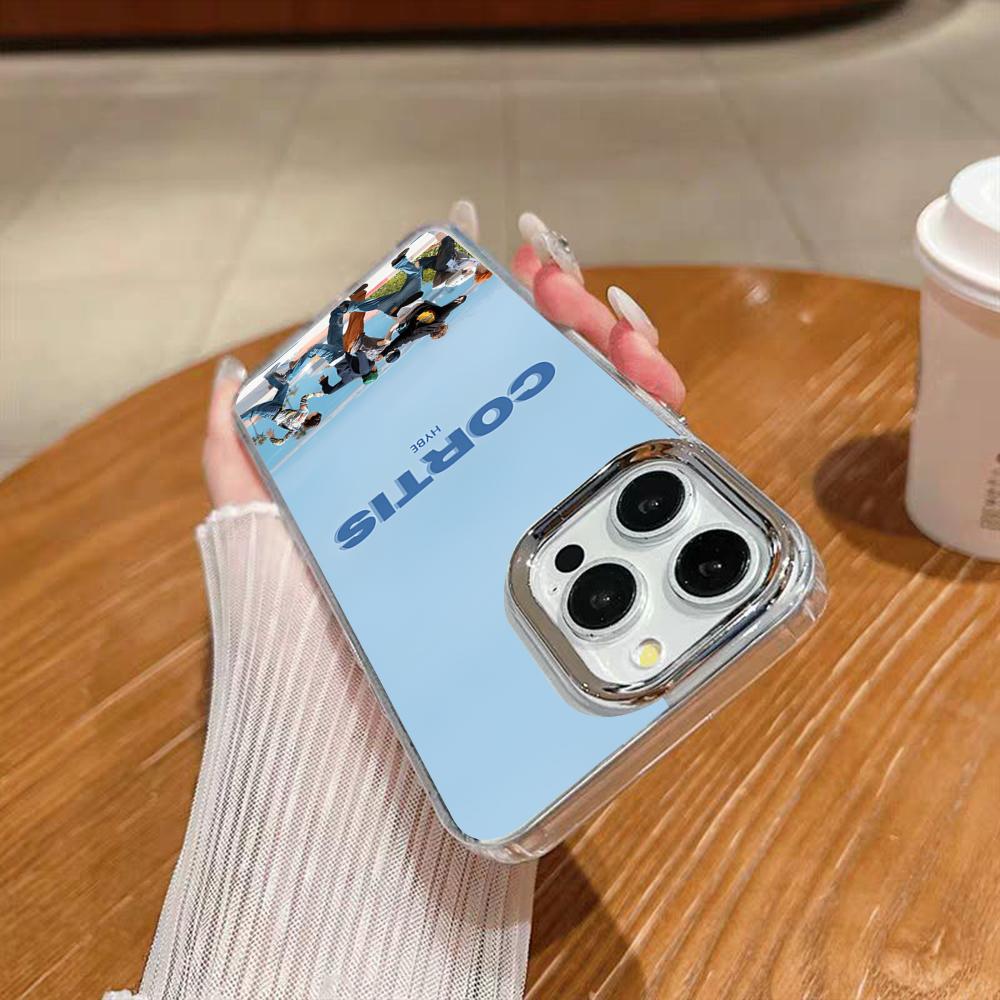 Чехол для телефона Kpop Music C-CORTIS для iPhone 17 16 15 14 13 12 11 Pro Max Xr Air Plus Силиконовый чехол Серебристый чехол с жесткой оболочкой