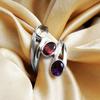 Amethyst, Garnet, Citrine 925 Sterling Silver Ring