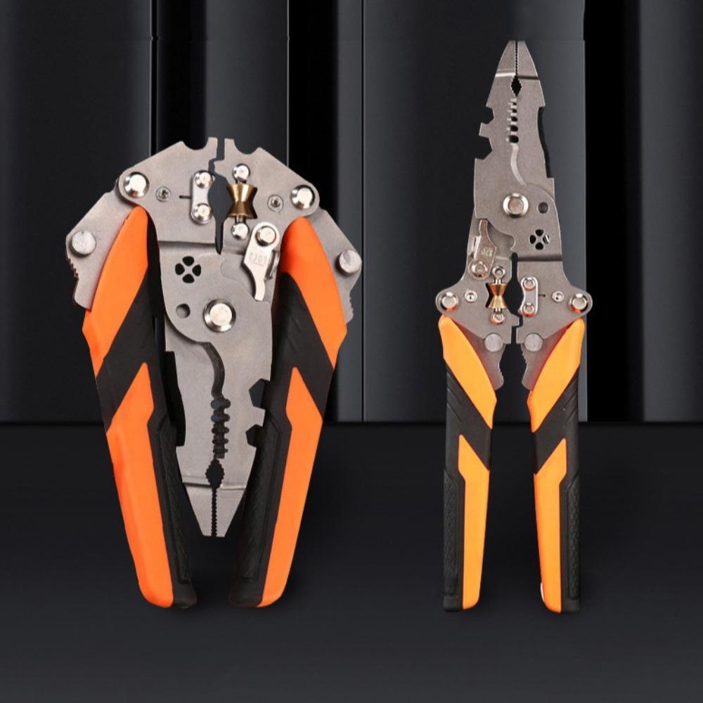 Плоскогубцы для зачистки проводов 12 в 1 Плоскогубцы из высокоуглеродистой стали Новые обжимные плоскогубцы для электрика Электрик