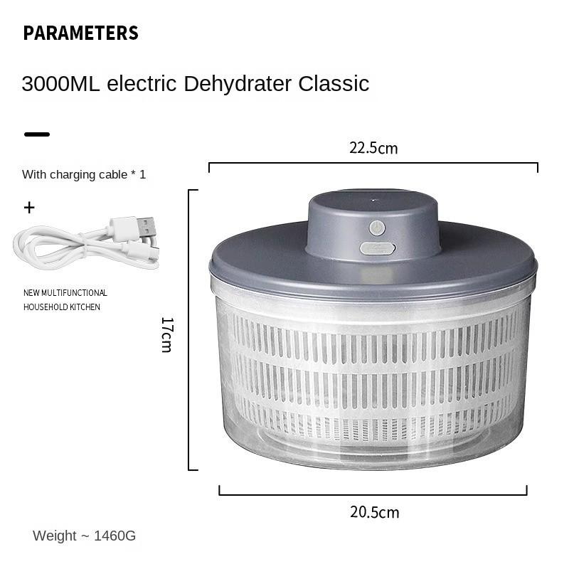 Электрическая сушилка для быстрой очистки, дегидратор для овощей, сепаратор для сухих и влажных фруктов и овощей, салатная центрифуга, кухонный гаджет