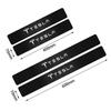 Car Sticker Tesla 4pcs Car Anti Scratch Scuff Carbon Fiber Door Threshold Stickers for Tesla Model 3 Model S X Model Y Roadster 