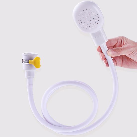Распылительный шланг Портативная насадка для душа Легкая регулируемая герметичность Брызгозащищенная ванна с одним краном