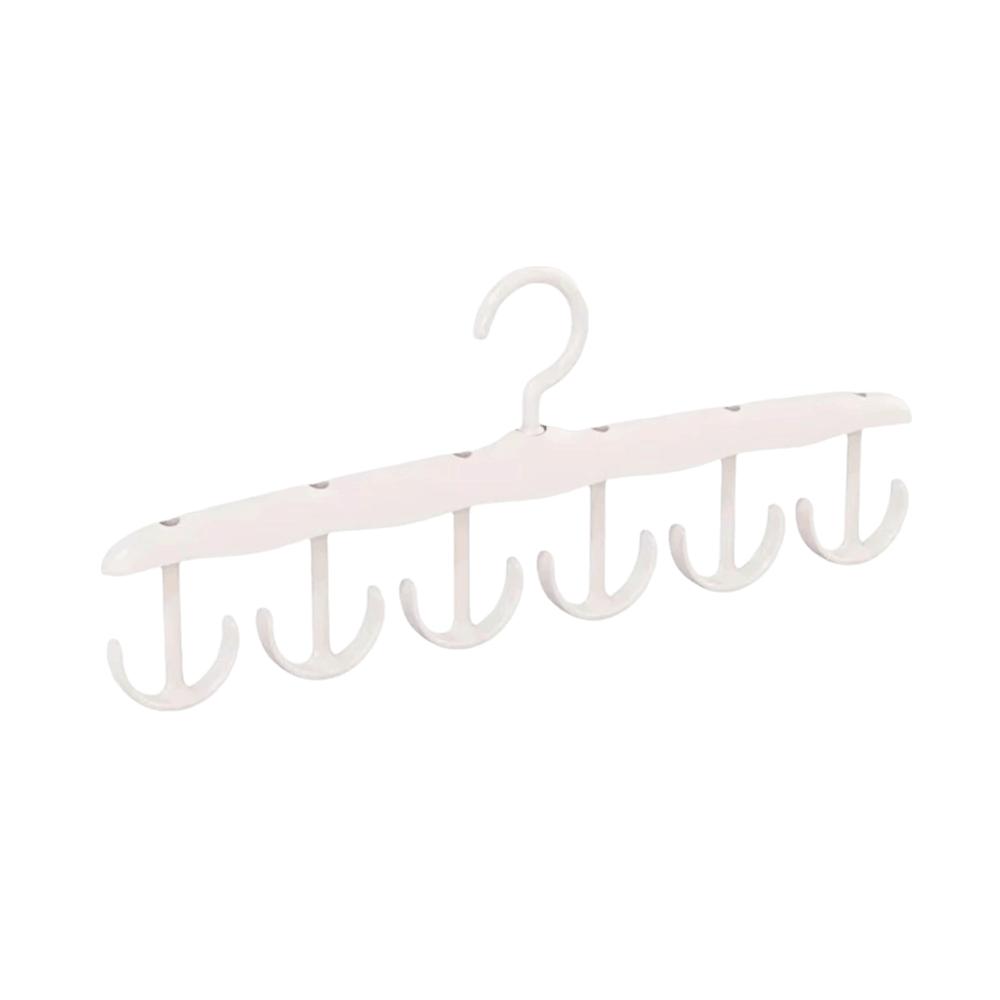 Portable Multi-Functional Hanger Multi-Hook Wave Hook Rotating Hanger Rotatable 12-Hook Closet Organizer Wardrobe Storage