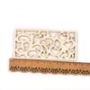 5Pcs/set Hollow Rectangle Wood Crafts For DIY Scrapbook Wooden Slices Embellishment Home Decorations Handmade Ornaments