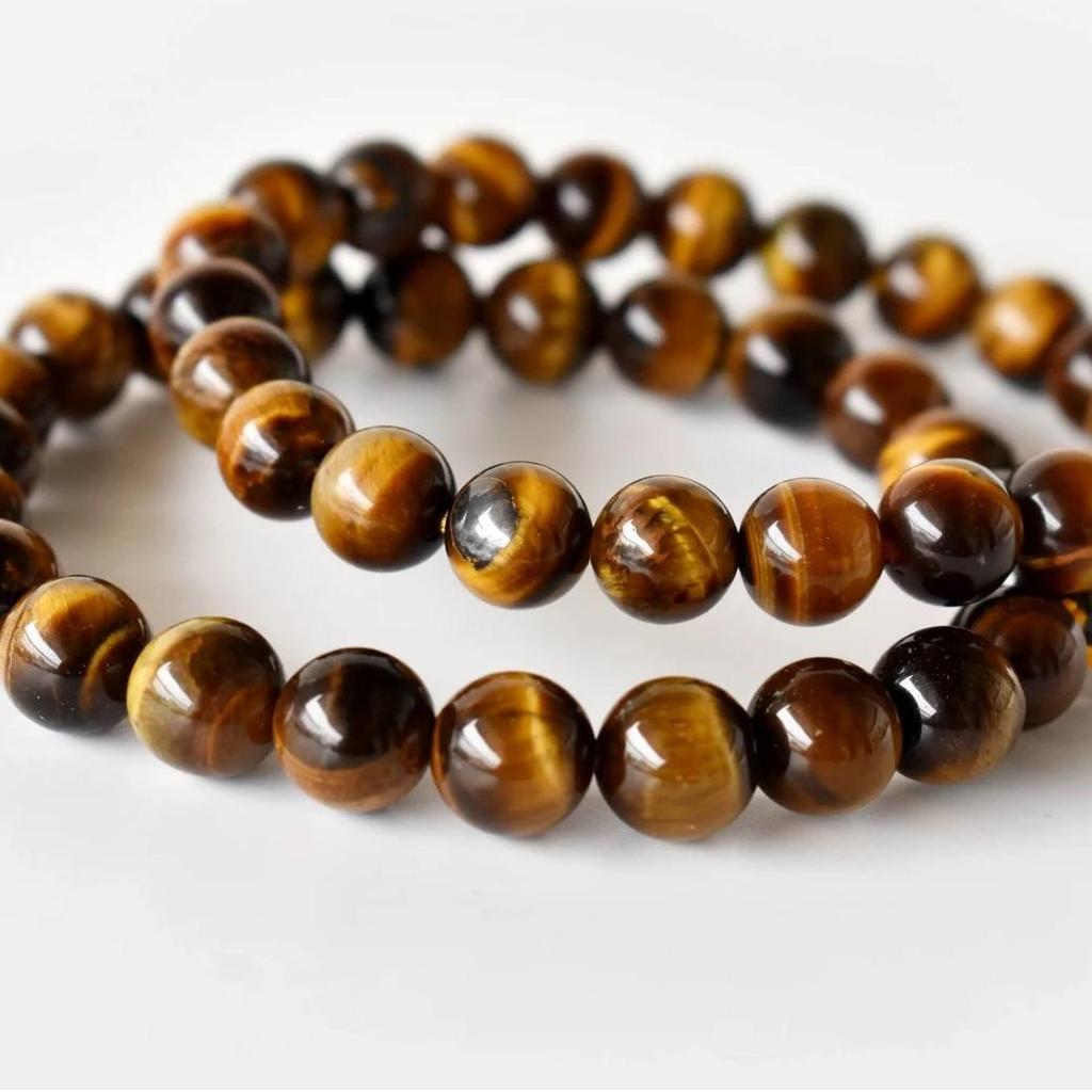 Браслет из хрустального тигрового глаза, круглый браслет из бусин, браслет из драгоценных камней 4 мм, 6 мм, 8 мм, 10 мм, браслет из бусин,